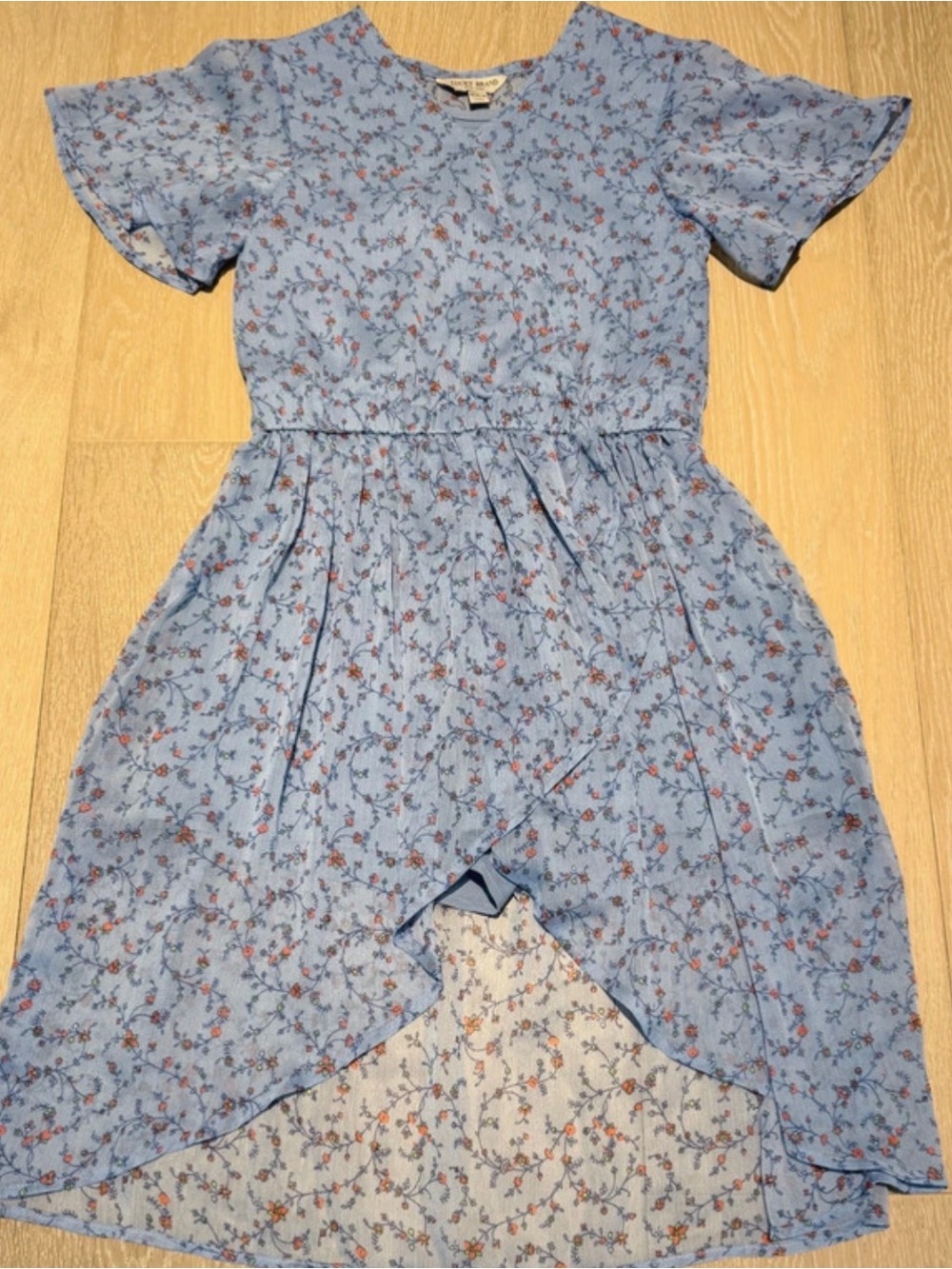 Lucky brand girls hi low romper dress with built in shorts size M 8-10